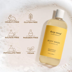 Deep Steep Body Wash Passion Fruit Guava lather feels refreshing.