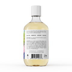Deep Steep Bubble Bath Strawberry Plum bubbles for a hydrating, calming soak.