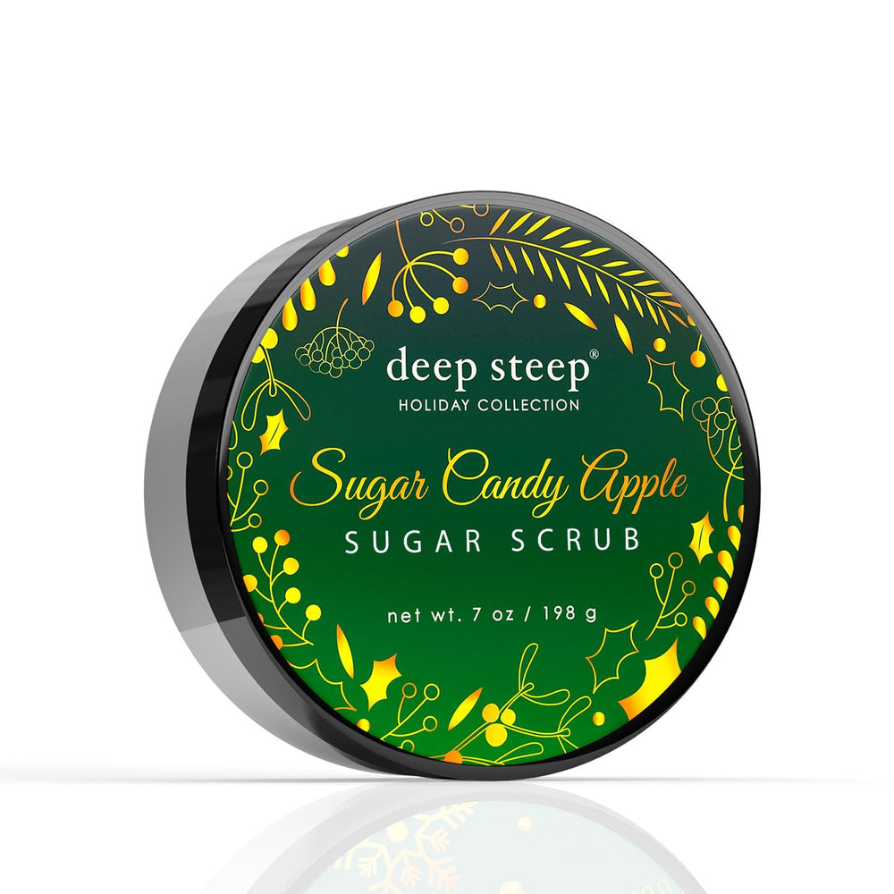 Deep Steep Sugar Scrub Candied Apple for gentle exfoliation and moisturized, radiant skin.