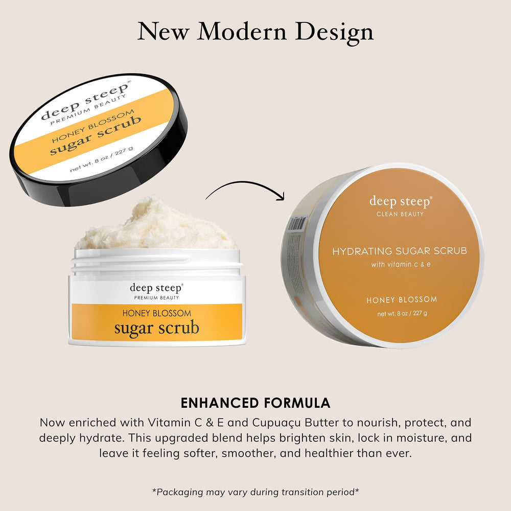 Shea butter present enriching the scrub’s nourishing texture for skin
