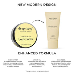 Vegan and cruelty-free badge on Deep Steep packaging