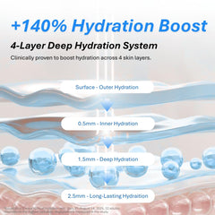 Mineral-rich Deep Sea Water visual suggesting hydration boost