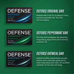 Defense Soap eucalyptus oil drops emphasize a refreshing cleansing experience