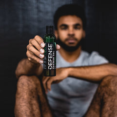 Defense Soap Peppermint Tea Tree Body Wash tea tree oil detail close-up