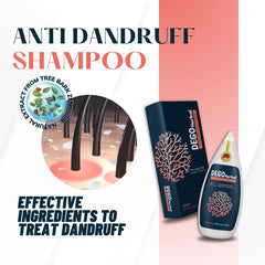 DEGO HERBAL Deep Refresh shampoo label highlights natural zizyphus bark extracts.