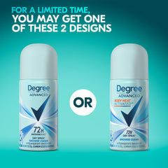 Degree 72-hour protection feature shown for busy on-the-go days.