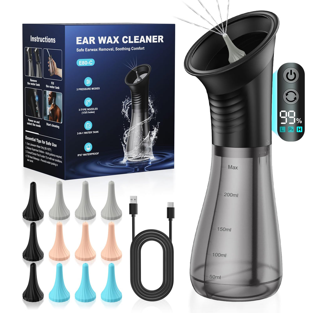 DEJUNPIOOL ear wax removal kit package for at-home cleaning convenience