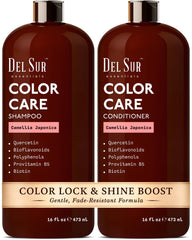 DEL SUR Color Safe Shampoo bottle showing color protection for daily washes