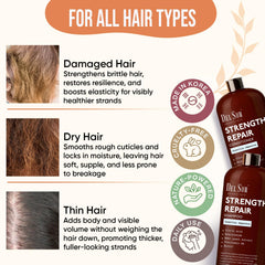 DEL SUR conditioner texture showing frizz reduction and hydration