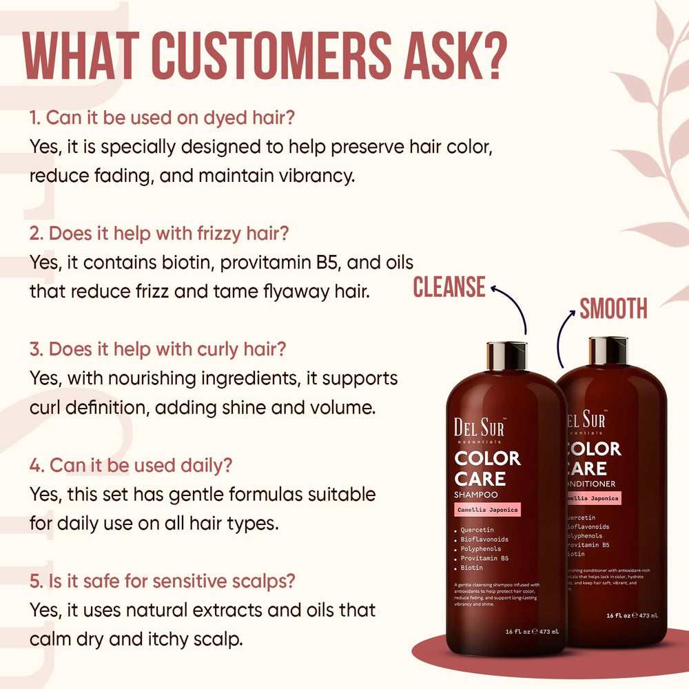 DEL SUR Daily-use haircare packaging ready for home or travel