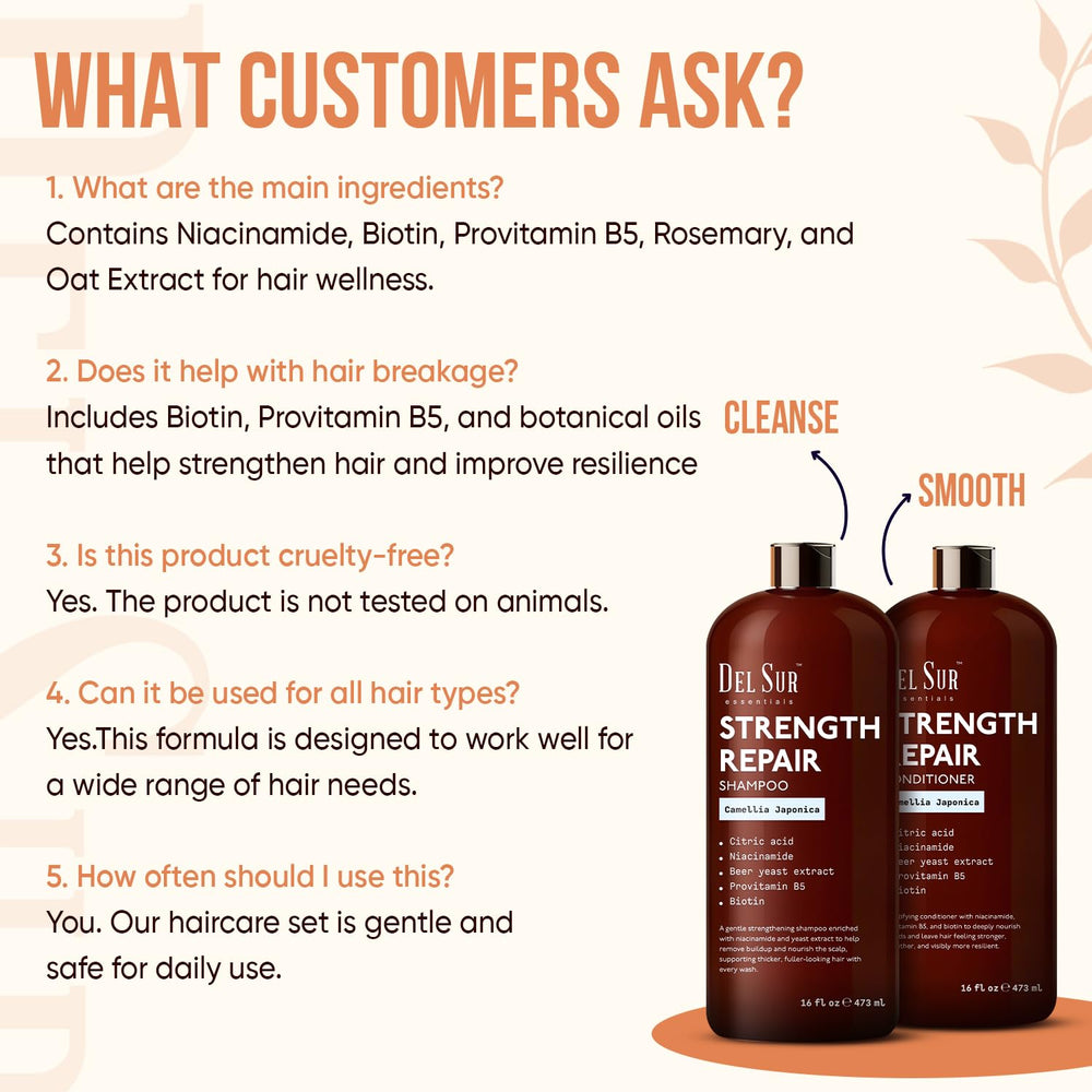DEL SUR rinse water running through hydrated, revitalized strands