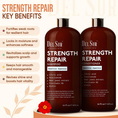 DEL SUR shampoo lather close-up highlighting creamy cleansing