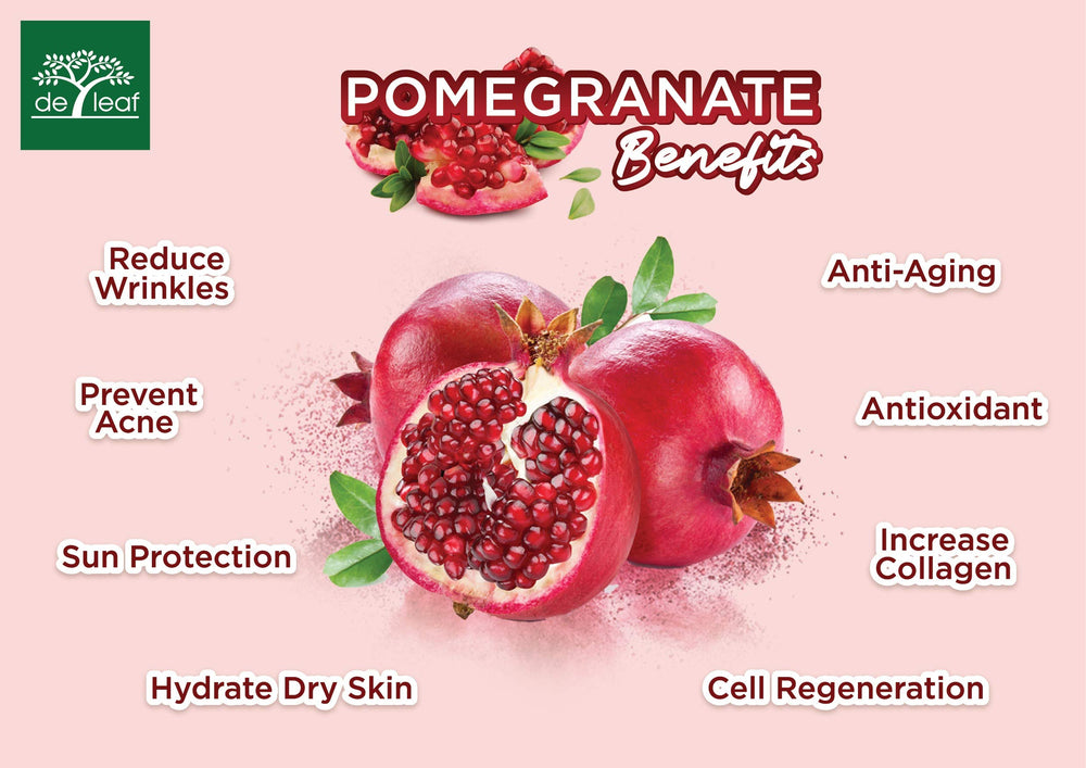 DE LEAF THANAKA Pomegranate Bar Soap refreshing scent enhances daily cleanse.