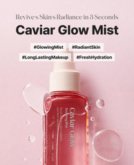 Delere Caviar Glow Mist ingredients highlight caviar extract nourishing hydration
