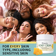 Deluvia Manuka Honey Cream packaging indicates 4 oz jar.
