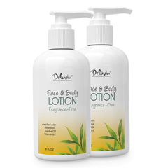 DELÚVIA moisturizing body lotion unscented bottle for daily hydration