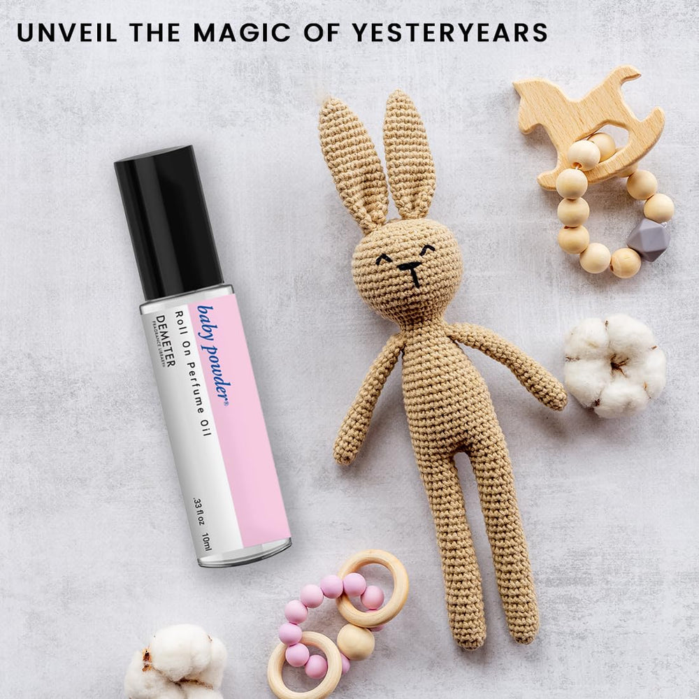 DEMETER Baby Powder Roll-On Closeup: creamy texture and smooth ball applicator