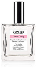 Demeter Cotton Candy bottle pour—light, playful fragrance ideal for everyday wear.
