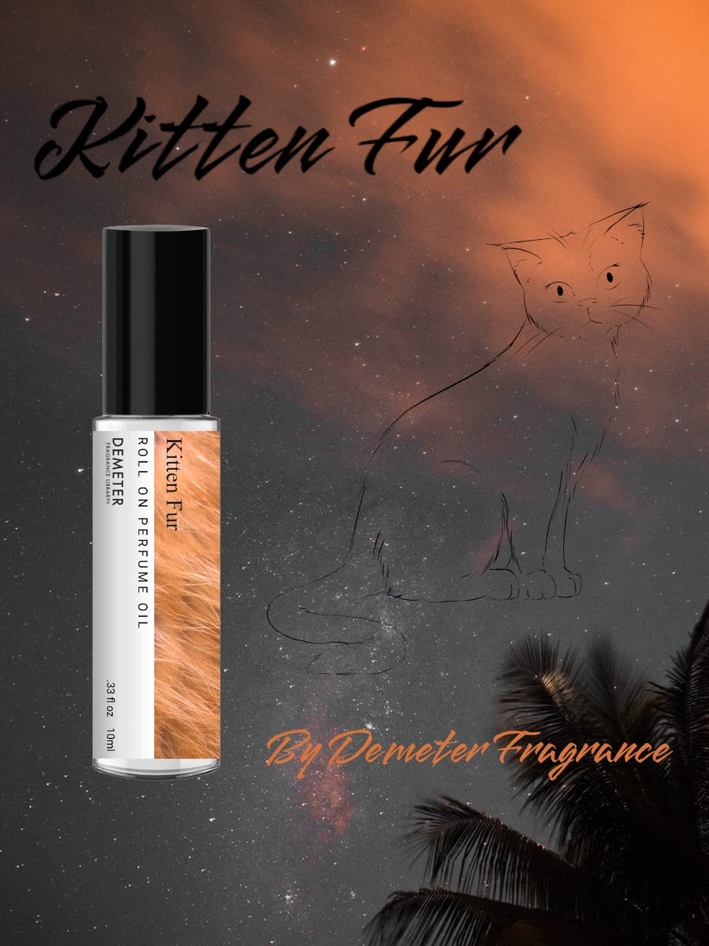 Demeter Kitten Fur Roll-On on wrist, ideal for subtle daily fragrance.