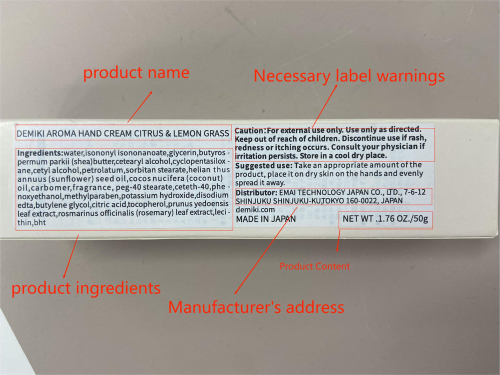 Japanese botanical blend in DEMIKI hand cream for smooth hands