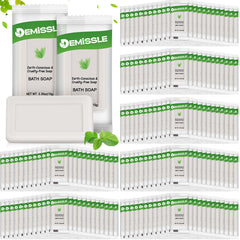 Demissle bulk travel soap bars, 600-pack, ideal for hotels and guest rooms.