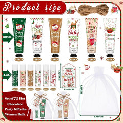 Demissle Christmas hot cocoa lip balm gift set ready for stockings
