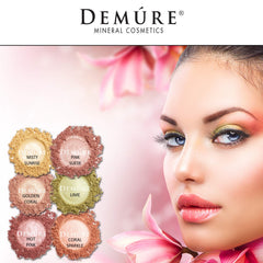 Demure long-wear water-resistant eyeshadow with vibrant shimmer