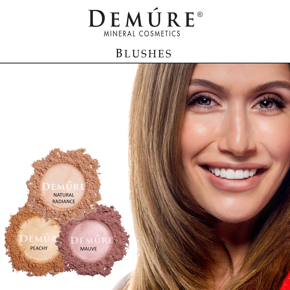 Demure Mineral Blush sensitivity-friendly formula suitable for all skin types.