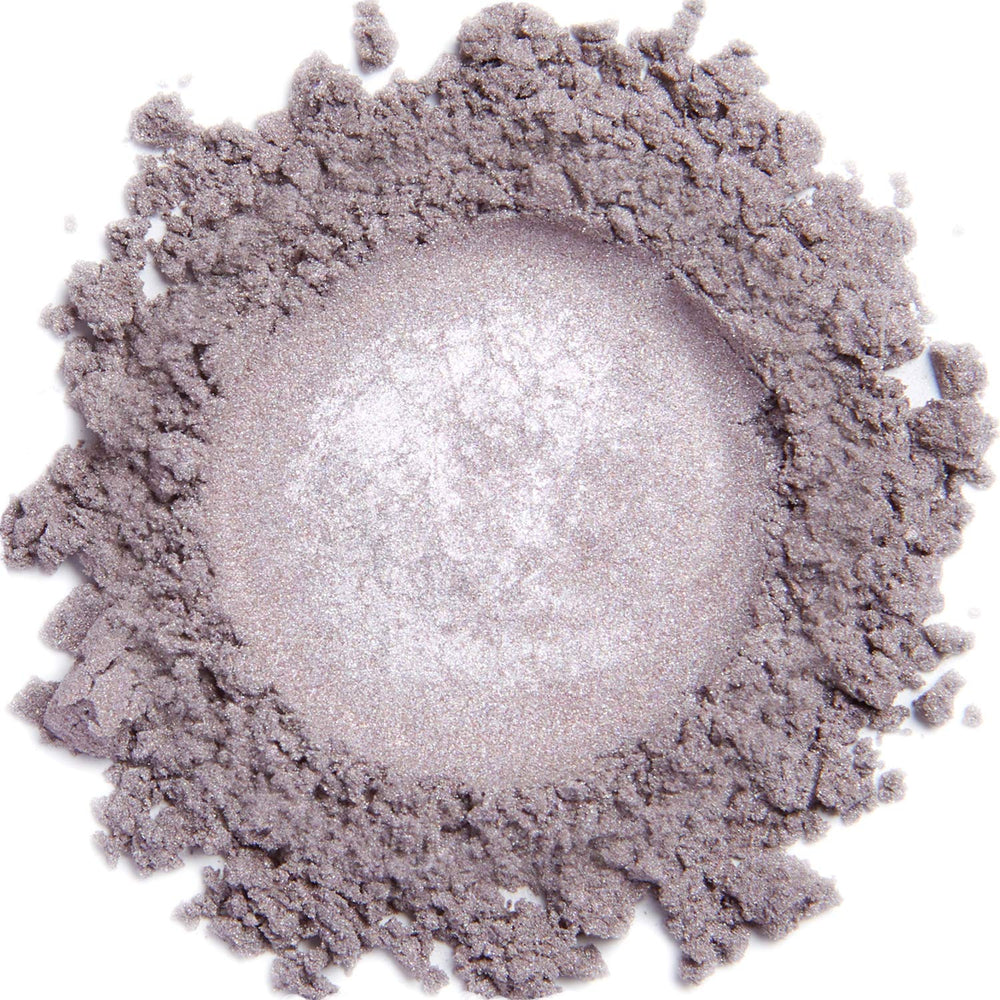 DEMÚRE Lavender Ice eye shadow in a jar delivers luminous, breathable mineral color for daily looks.