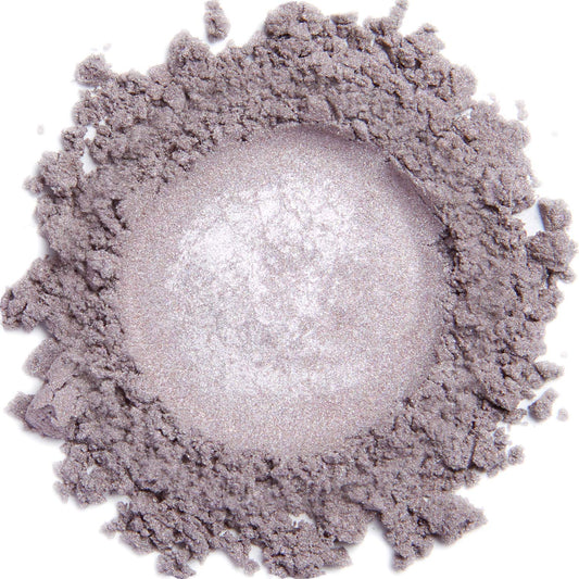 DEMÚRE Lavender Ice eye shadow in a jar delivers luminous, breathable mineral color for daily looks.