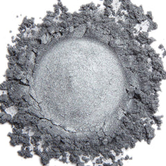 Demure Mineral Eye Shadow Sterling open palette with natural shimmer pigments for versatile looks.