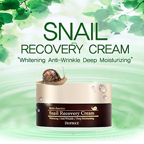 Deoproce snail recovery cream hand application demonstrating gentle daily use