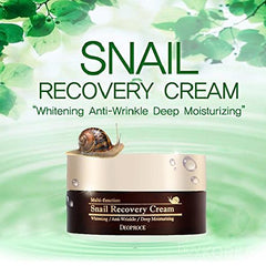 Deoproce snail recovery cream hand application demonstrating gentle daily use