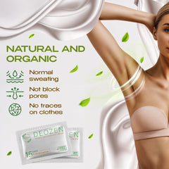 Deozen armpit deodorant cream with natural ingredients in focus.