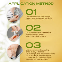 Deozen armpit deodorant cream texture swatch demonstrates smooth application.