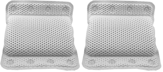 Dependable Industries Essentials memory foam spa pillow provides tub neck back support for relaxing soaks.