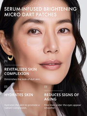 Depology Deepcare patches on skin with micro-darts dissolving