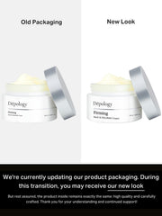Depology elasticity-boosting neck-area close-up hints at firmer feel.