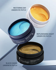 depology relaxing skincare ritual with botanical extracts for tired eyes.