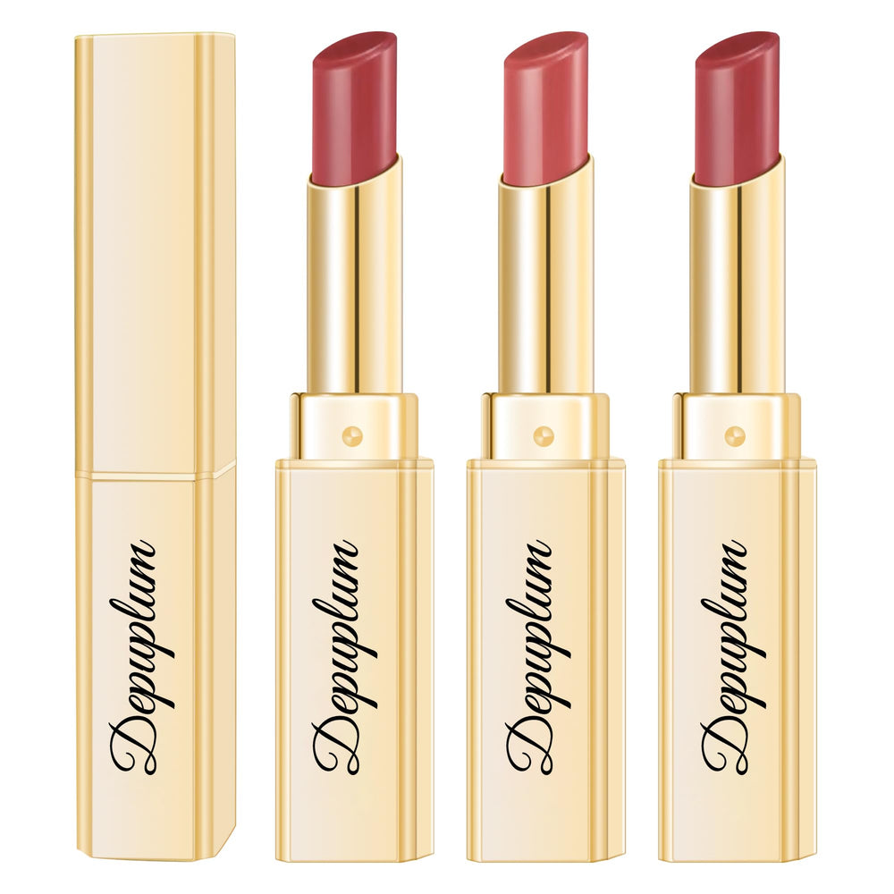 Depuplum 3Pc Dark Red Lipstick Set packaging for gifting