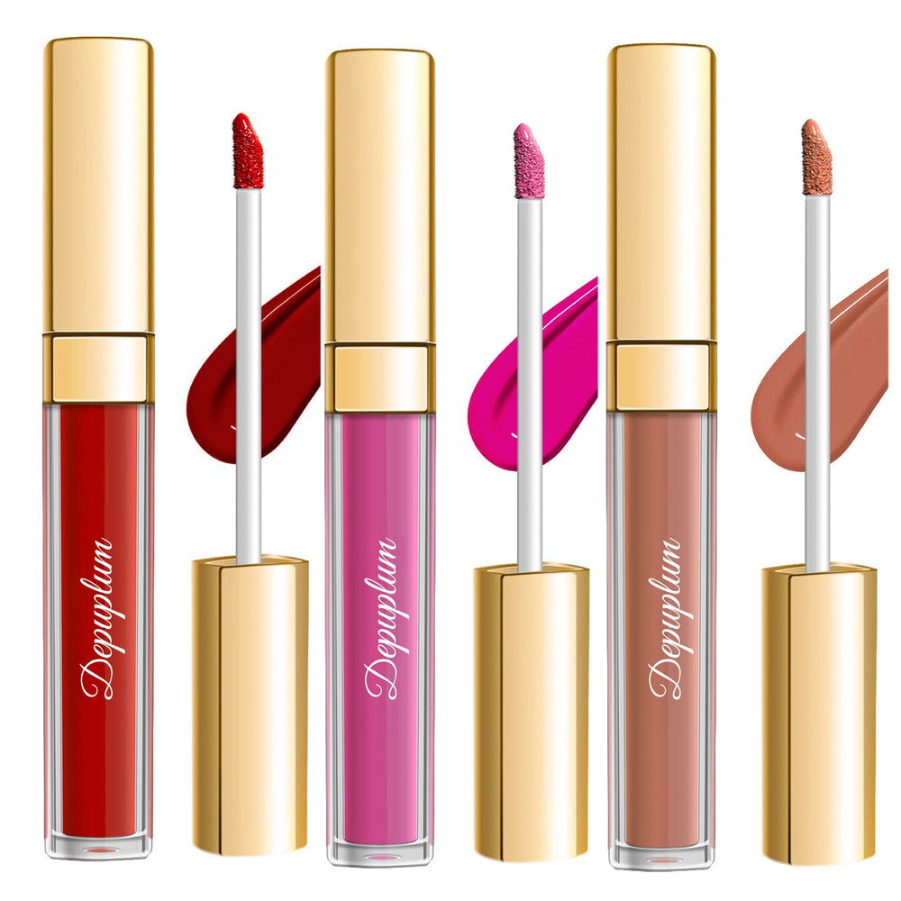 Depuplum DM05 matte nude lipstick swatch on lips for everyday look