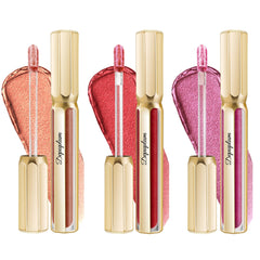 Depuplum metallic lipstick tubes show dual shine for a bold day-to-night look.