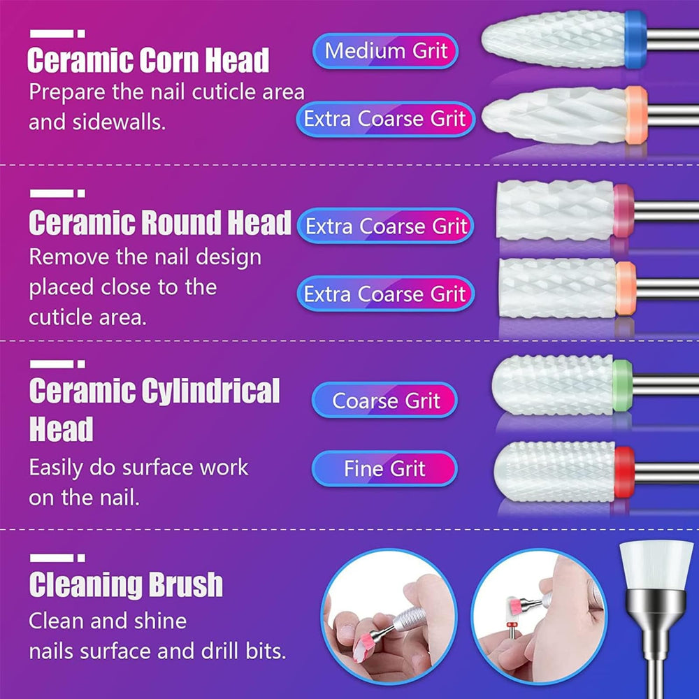 Depvko ceramic bits for smooth carving and safe removal
