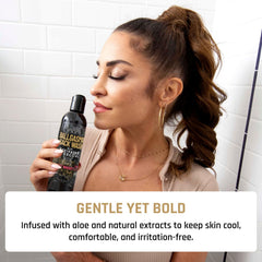 Derm Dude BallGasmic groin application demonstrates gentle cleansing for sensitive areas.