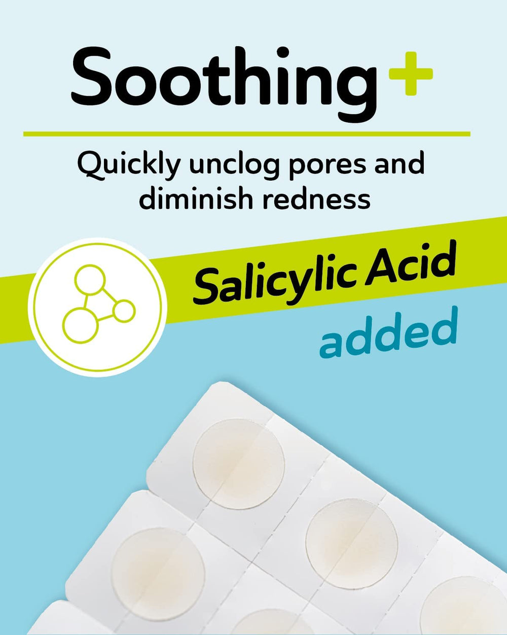 DERMA ANGEL hydrocolloid technology closeup shows rapid absorption and protection.
