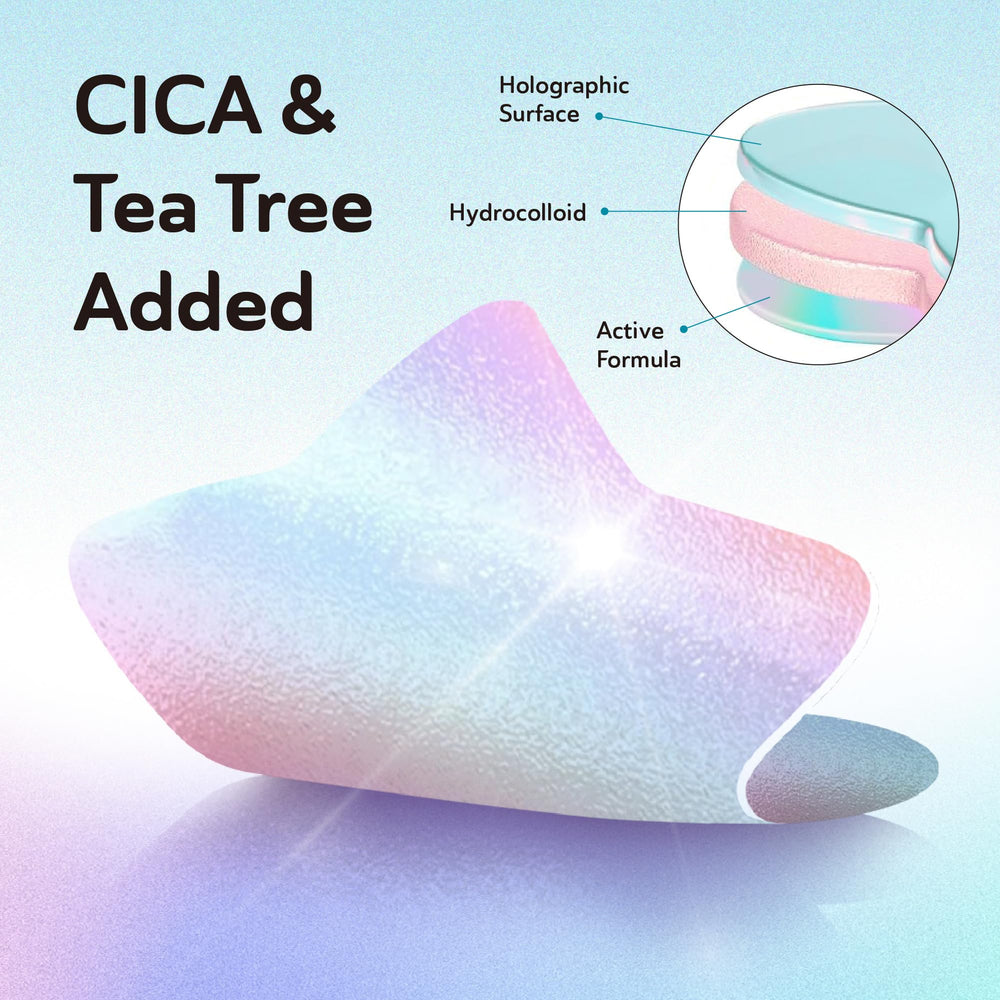 DERMA ANGEL moon patch on skin for gentle blemish care
