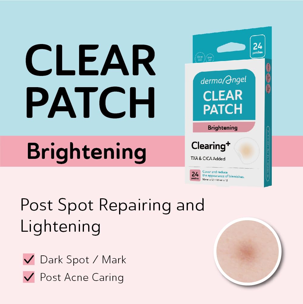 DERMA ANGEL TXA patch brightens post-inflammatory spots.