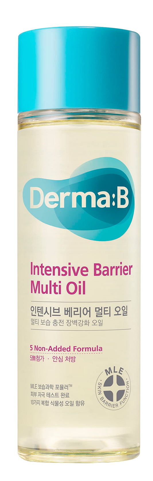 Derma B Intensive Barrier Multi Body Oil bottle shows lightweight hydration after shower