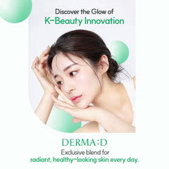 DERMA:D Radiance Boost Cream label front highlighting PDRN and EGF ingredients.