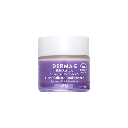 Derma E Advanced Peptides moisturizer jar—rich night cream for deep hydration